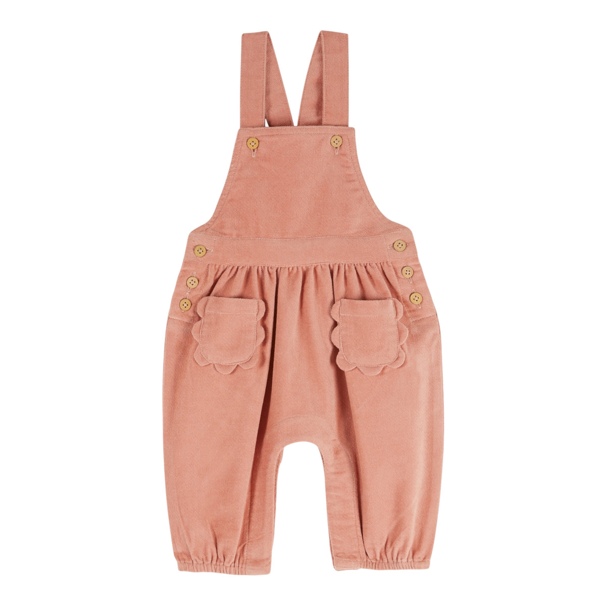 Latzhose aus Cord von Emile et Ida, Gr. 6-24 Monate, Farbe: lachspink