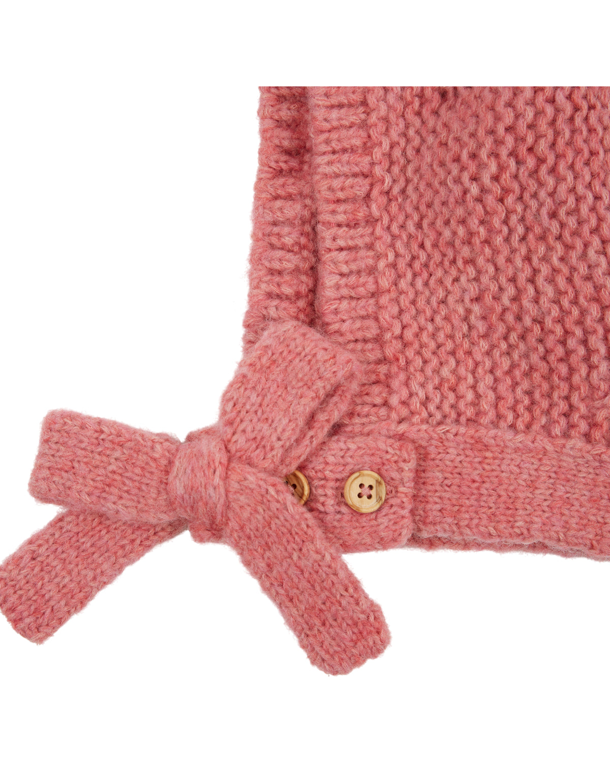 Kuschelige Kapuze mit Schleife von Emile et Ida, 3-18 Monate, Farbe: rouge