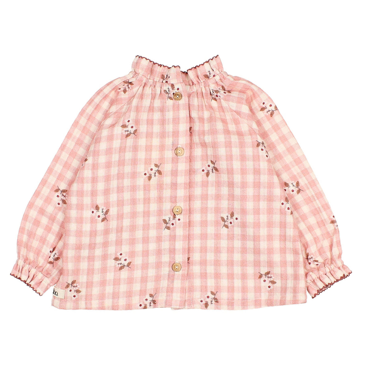 Vichy Bluse von Búho, 6-24 Monate, Farbe: peony