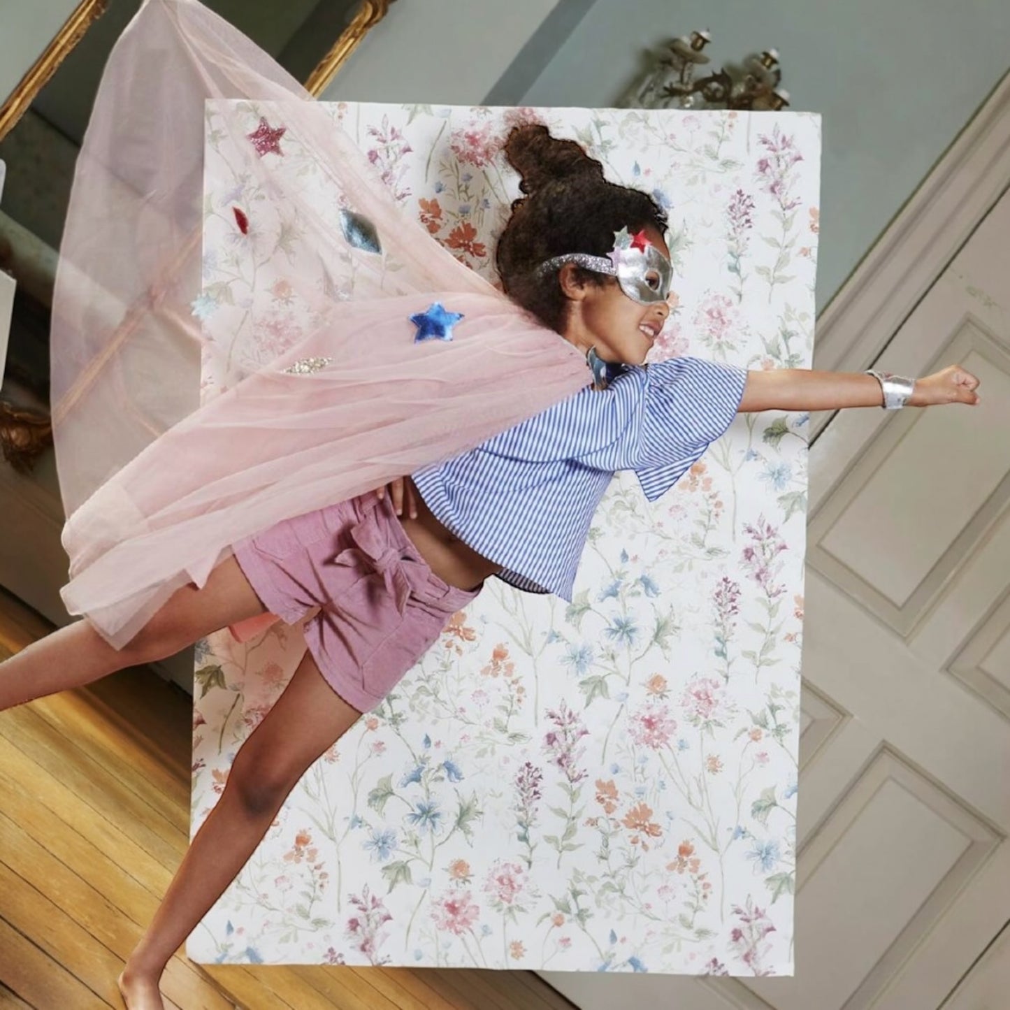 Superheldin-Kostüm von Meri Meri, 3-6 Jahre