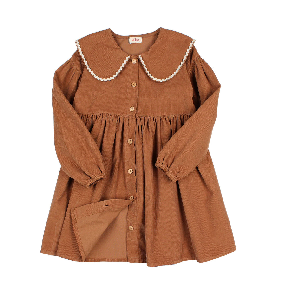 Soft Velour Dress von Búho, 3-6 Jahre, Farbe: cookie