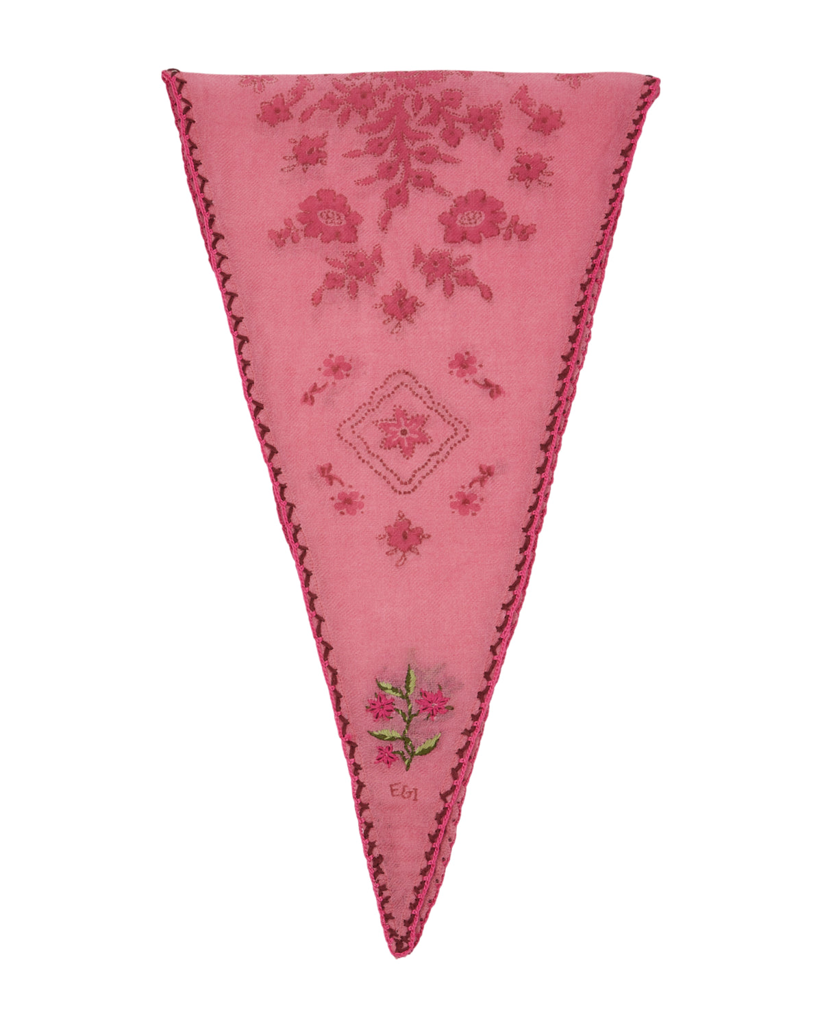 Schal aus 100% Wolle von Emile et Ida, Farbe: daisy rose