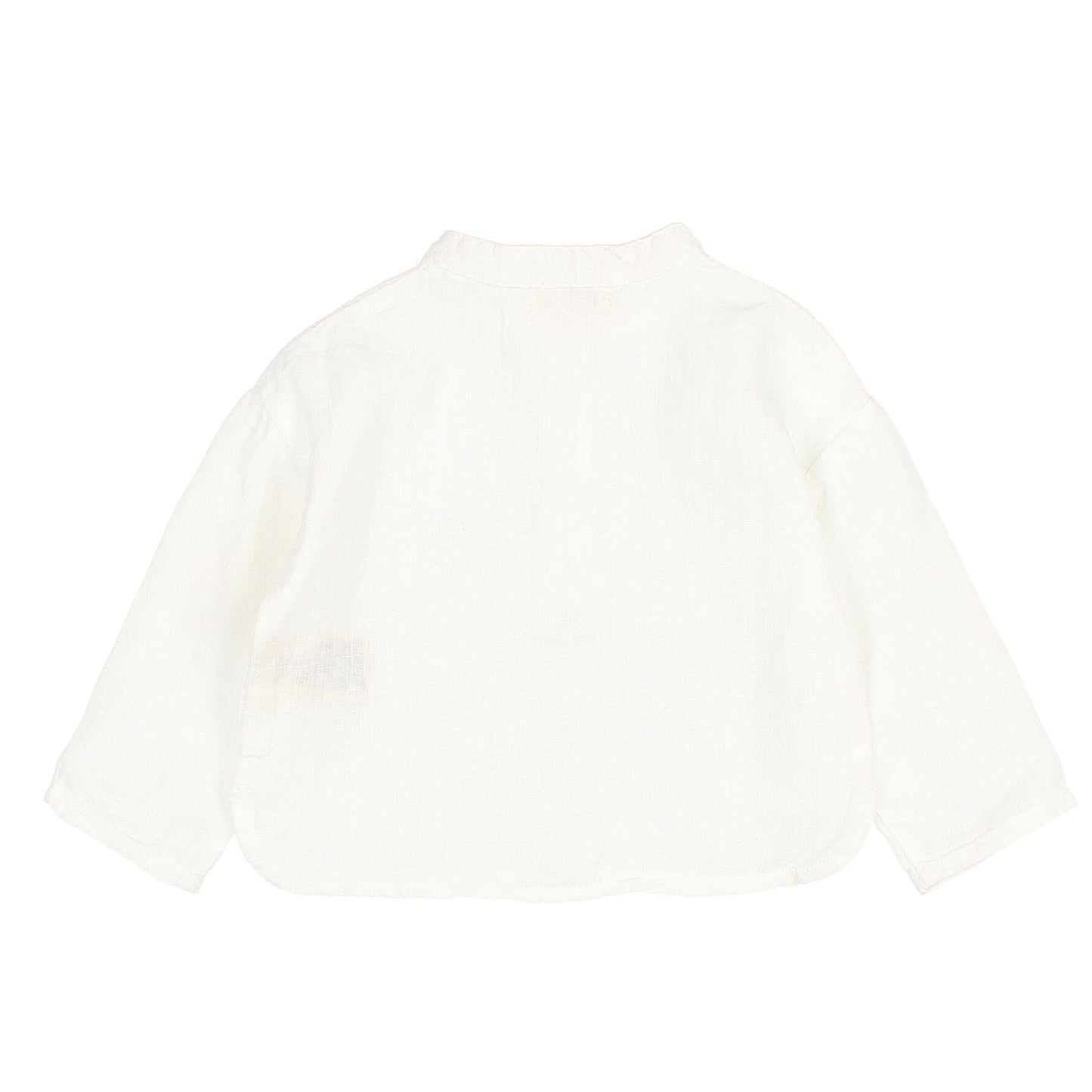 Linen shirt by Búho, sizes 3-24 months, colour: white