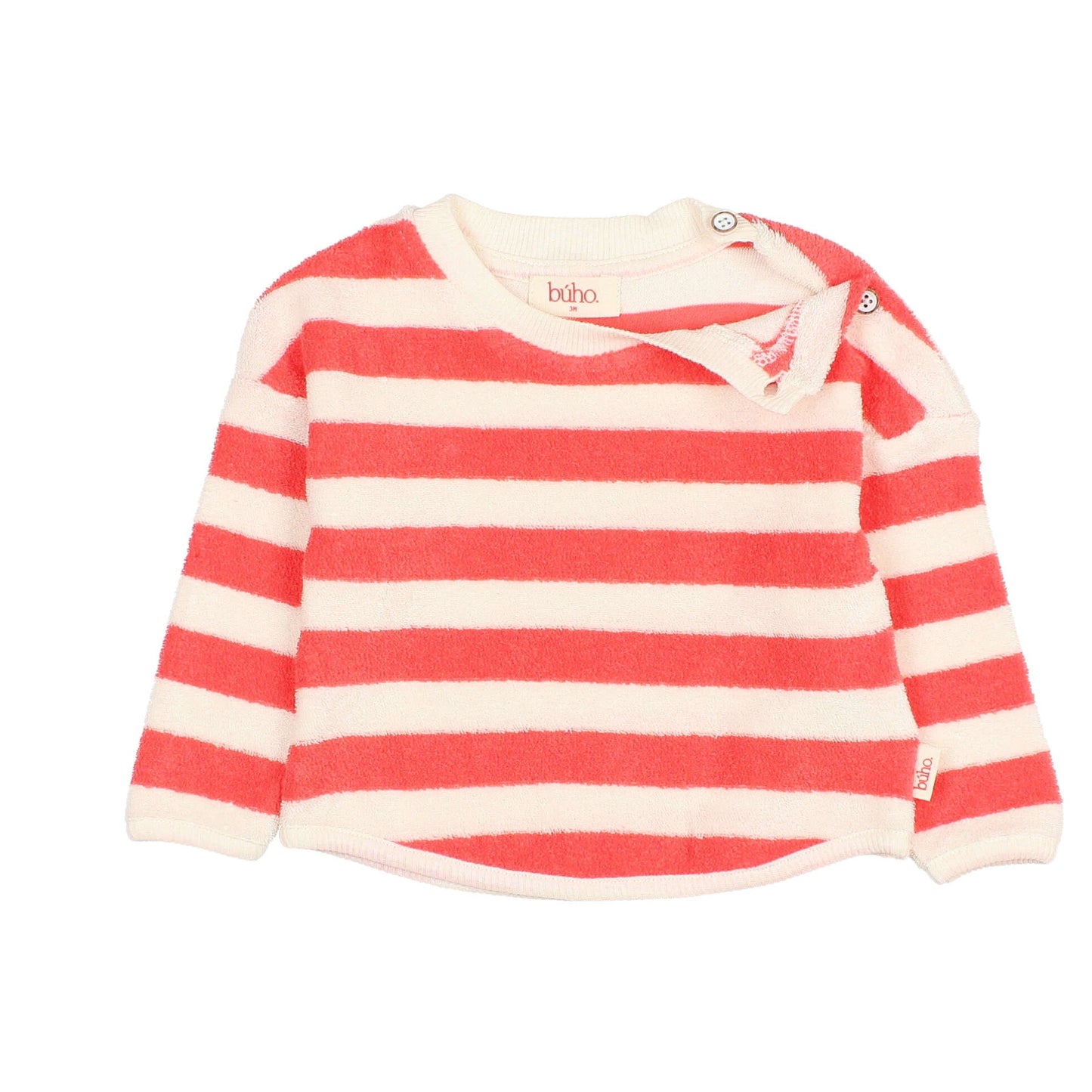 Terry sweatshirt by Búho, Size 3-24 months, Color: coral