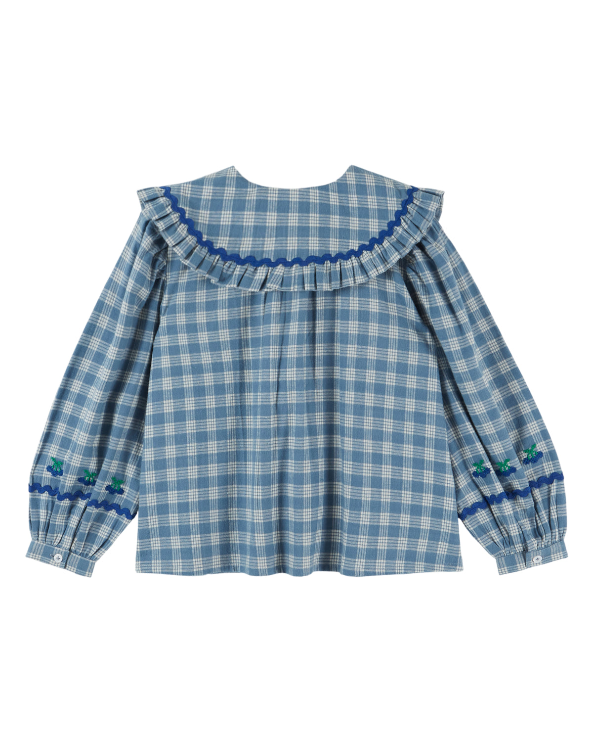 Karierte Bluse von Emile et Ida, 3-6 Jahre, Farbe: blue