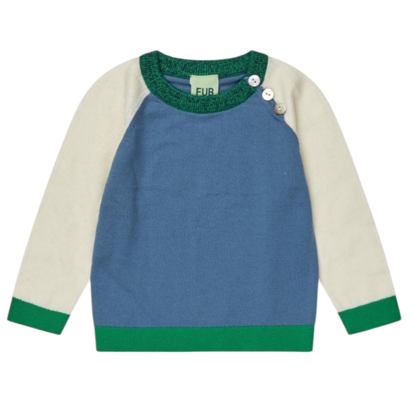 Strick-Shirt von Fub aus 100% Bio-Baumwolle, Gr. 62-90, Farbe: indigo