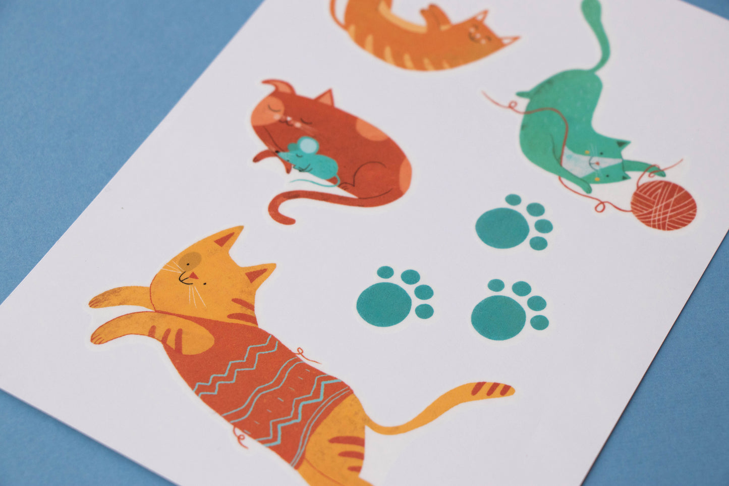 Tatuajes de gatos de Londji 3+