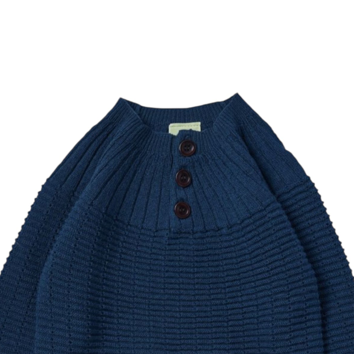 Merino wool sweater by Fub, sizes 62-92, color: pond blue