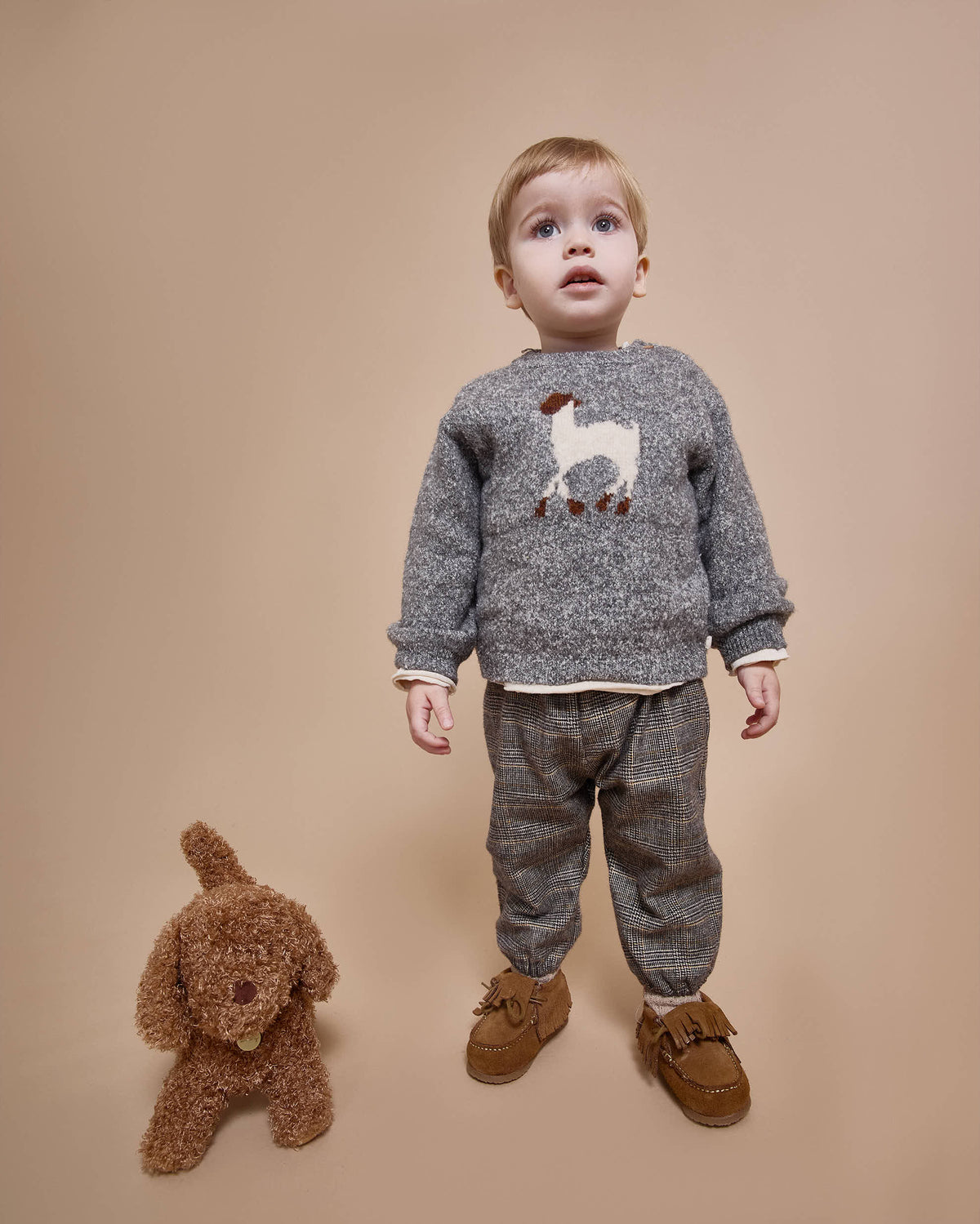 Checkered trousers by Búho, size 3-24 months