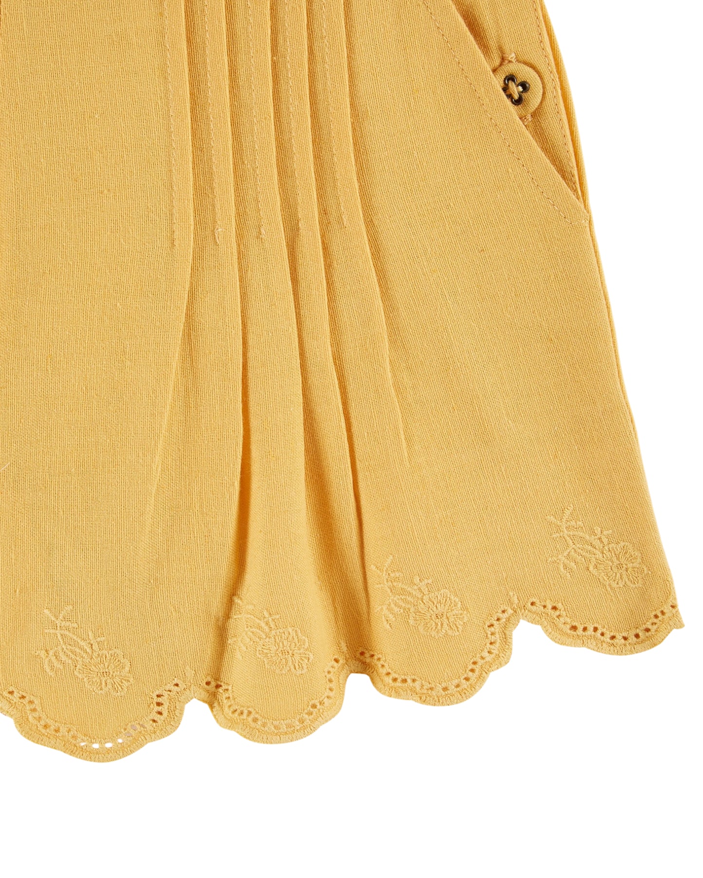 Bestickte Shorts von Emile et Ida, Gr. 4-8 Jahre, Farbe: tournesol