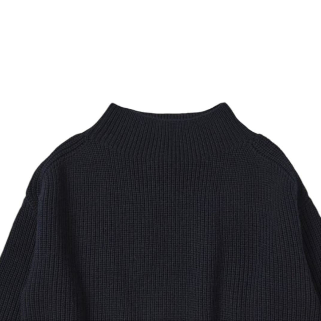 Merino wool sweater by Fub, sizes 100+120, color: dark navy