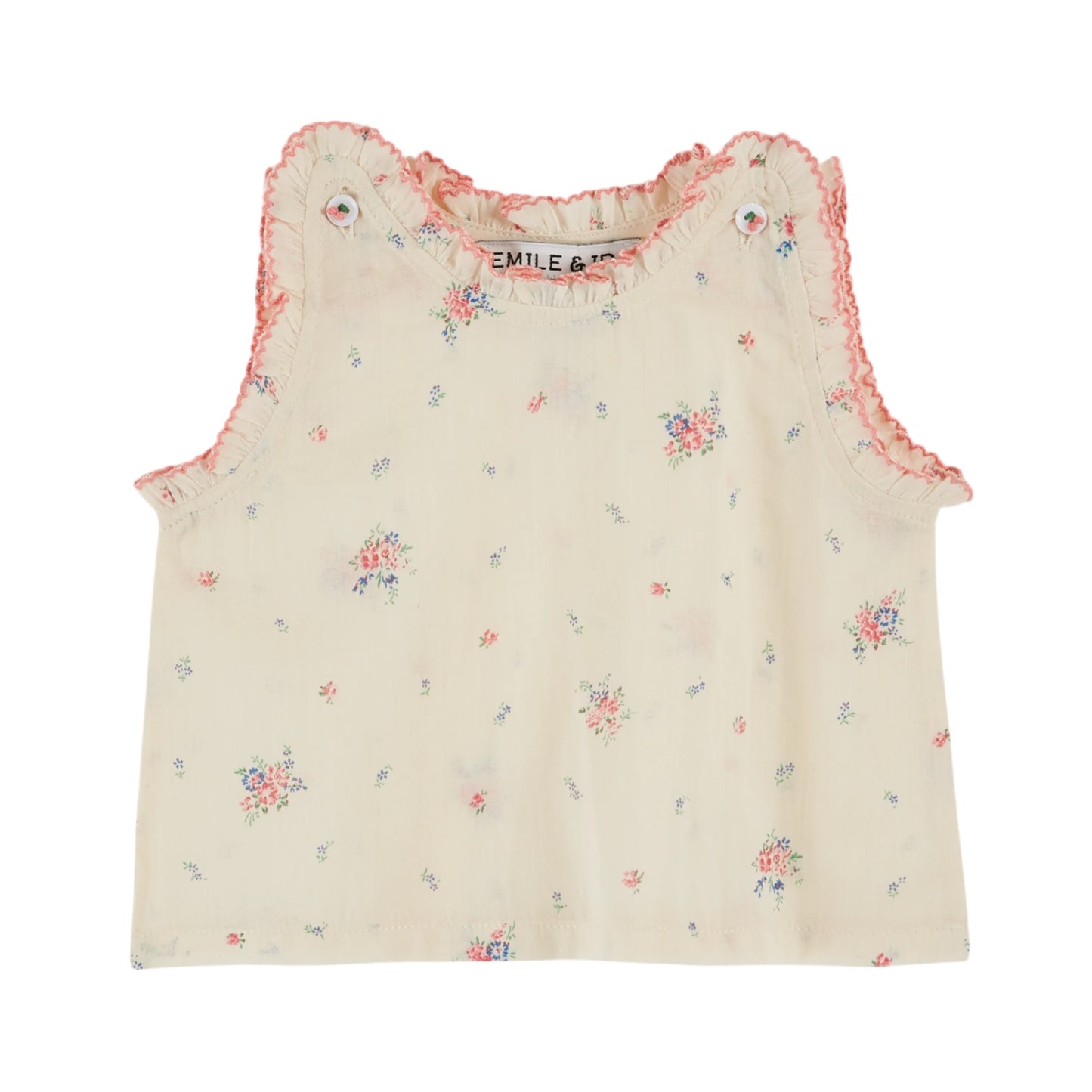Printed top by Emile et Ida, size 9-24 months, colour: paquerette