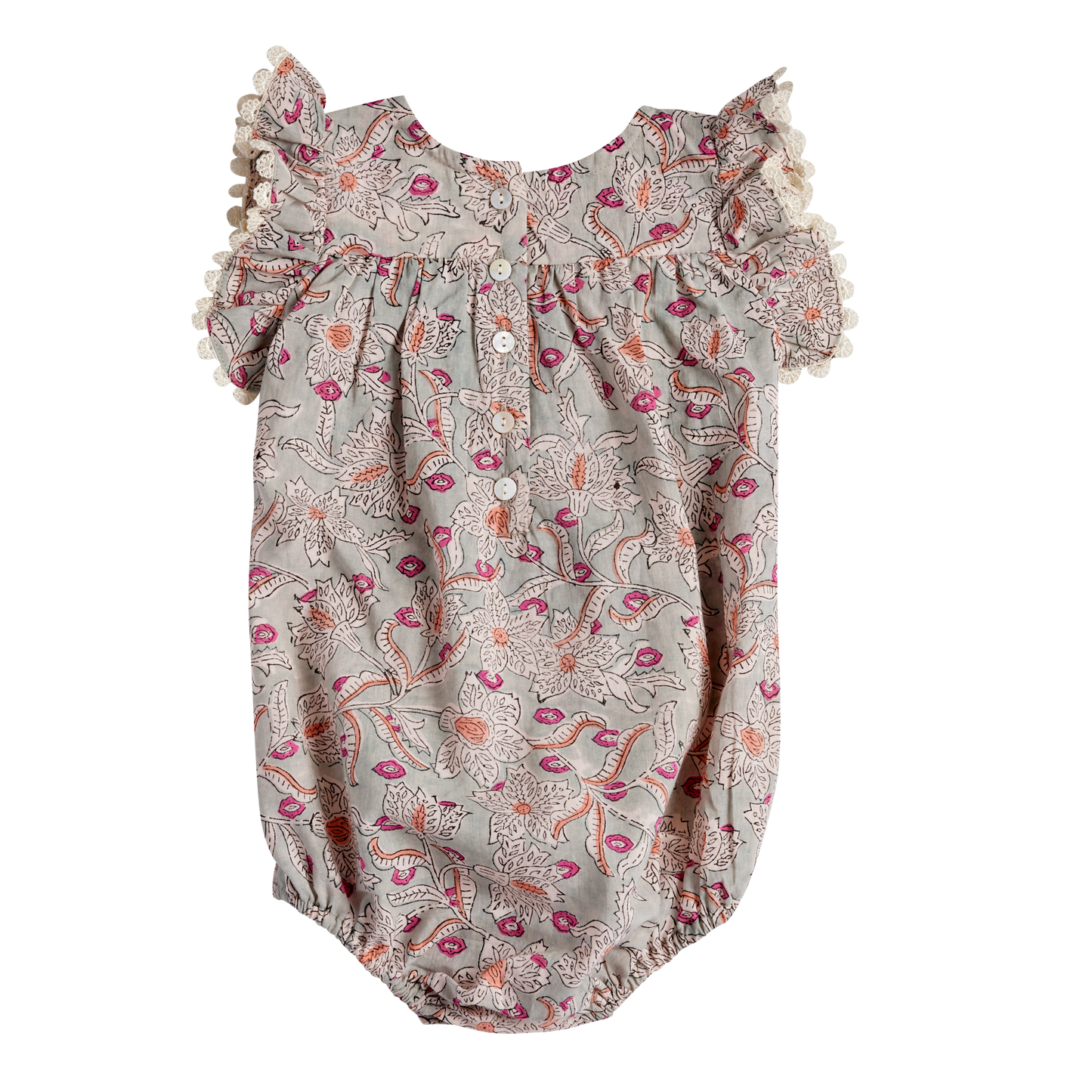 Als Inspiration für Dich: Gesmokter Romper von Bonheur du jour Paris, Gr. 3-24 Monate, Farbe: blue