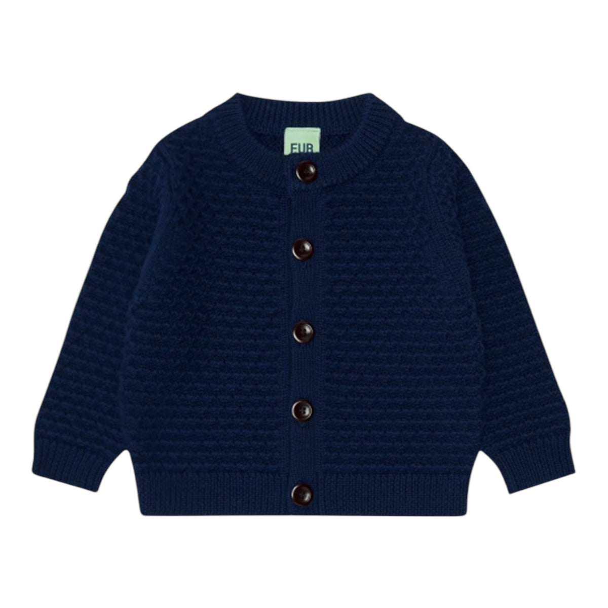 Cardigan by Fub, 100% merino wool, size 62+68, colour: dark navy