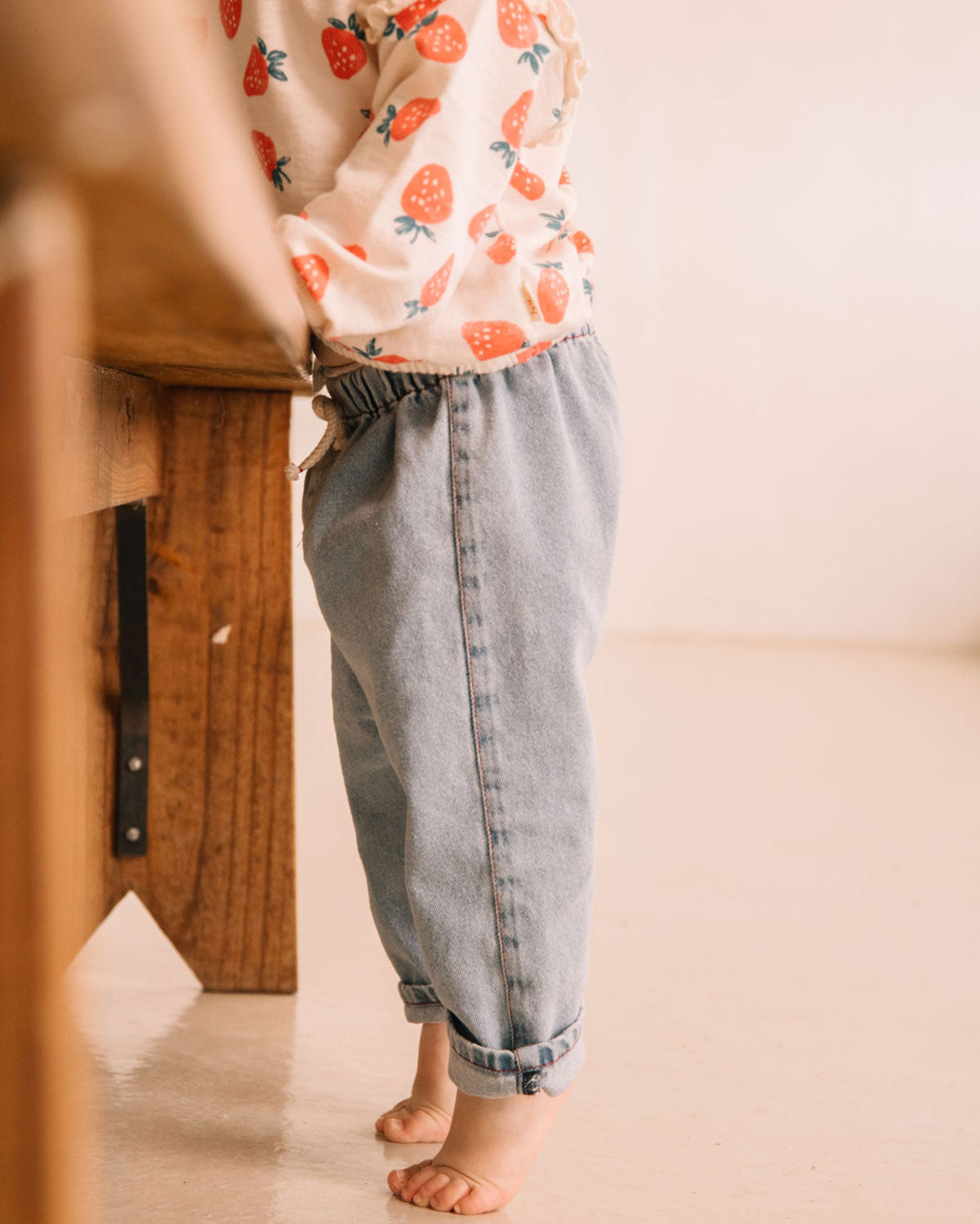 Als Inspiration für Dich: Denim Pants von Búho, Gr. 3-24 Monate, Farbe: denim bleach