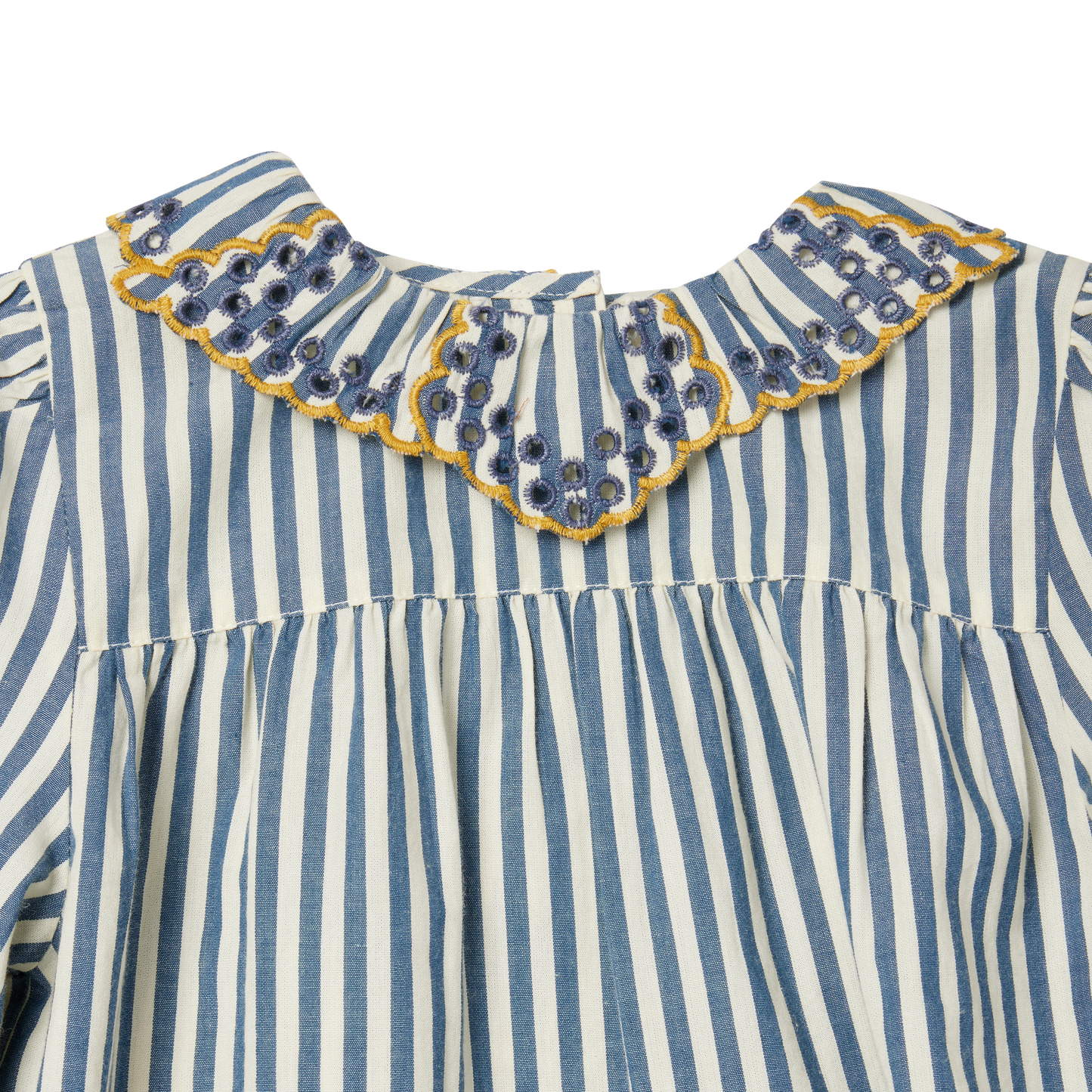 Gestreifte Bluse von Bonheur du jour Paris Gr. 6-24 Monate, Farbe: raye bleu/ blanc