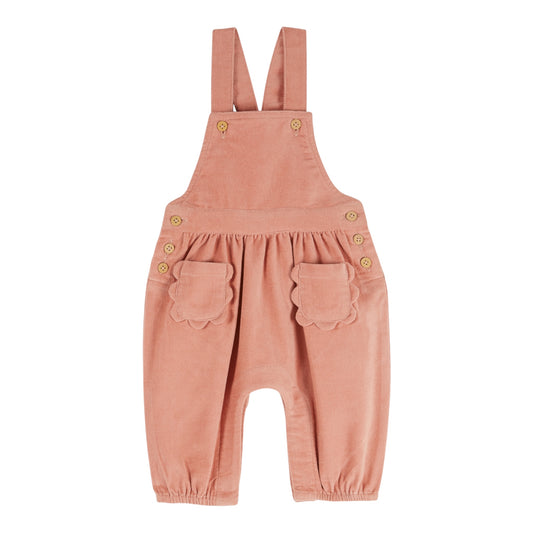 Latzhose aus Cord von Emile et Ida, Gr. 6-24 Monate, Farbe: lachspink