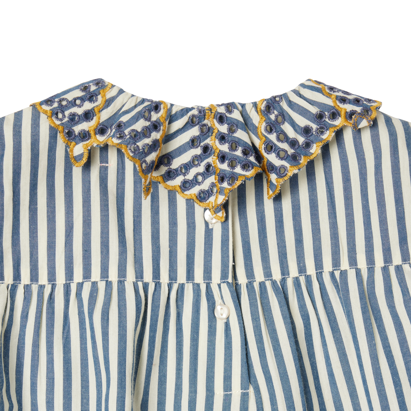 Gestreifte Bluse von Bonheur du jour Paris Gr. 6-24 Monate, Farbe: raye bleu/ blanc
