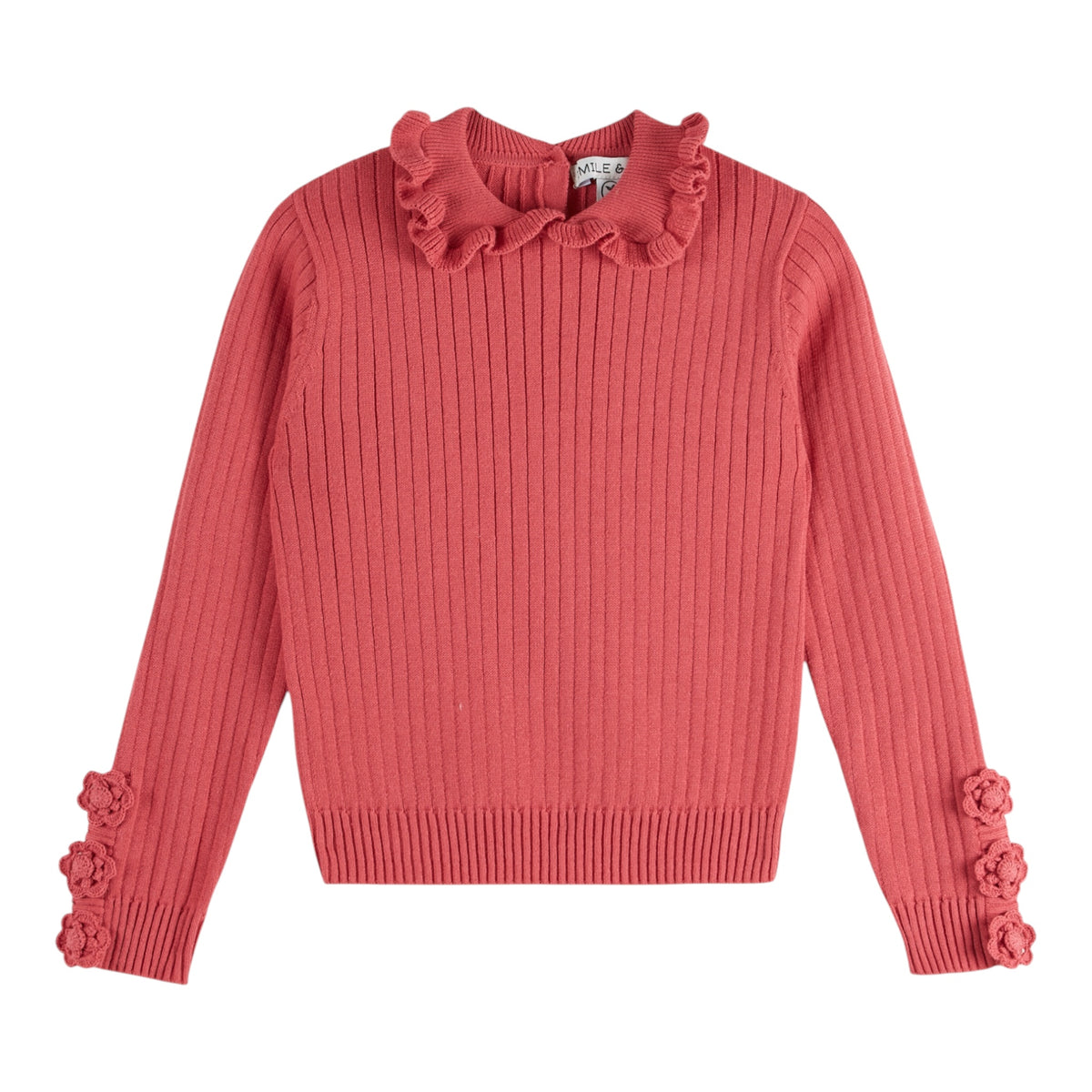 Baumwollpullover von Emile et Ida, 3-6 Jahre, Farbe: himbeere