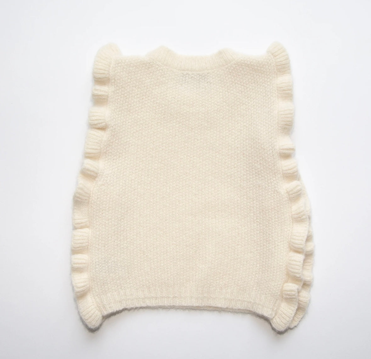 Cashmere vest by Papa Lobster, sizes 86-176, color: off white