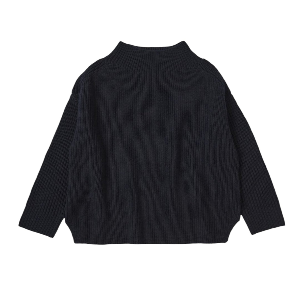 Merino wool sweater by Fub, sizes 100+120, color: dark navy