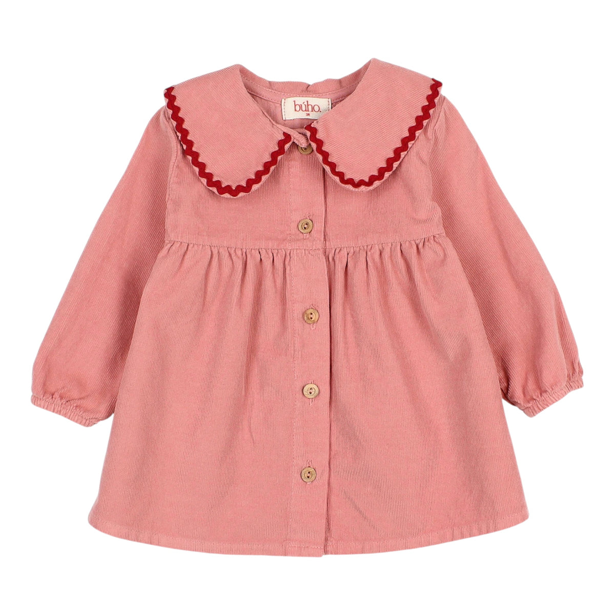 Soft Velour Dress von Búho, 12-24 Monate, Farbe: peony