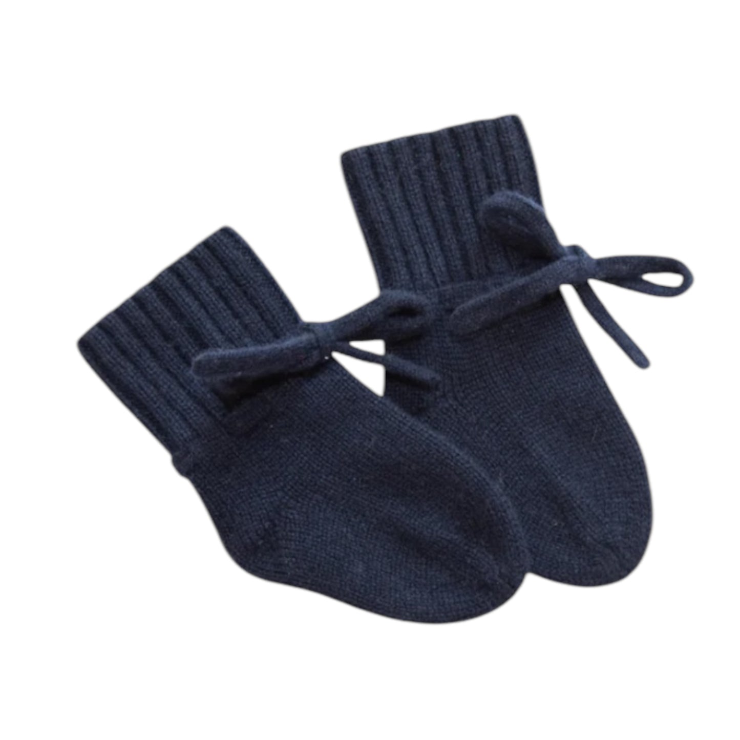 Baby-Söckchen Mimi von Papa Lobster, 0-6 Monate aus 100% Kaschmir, Farbe: navy