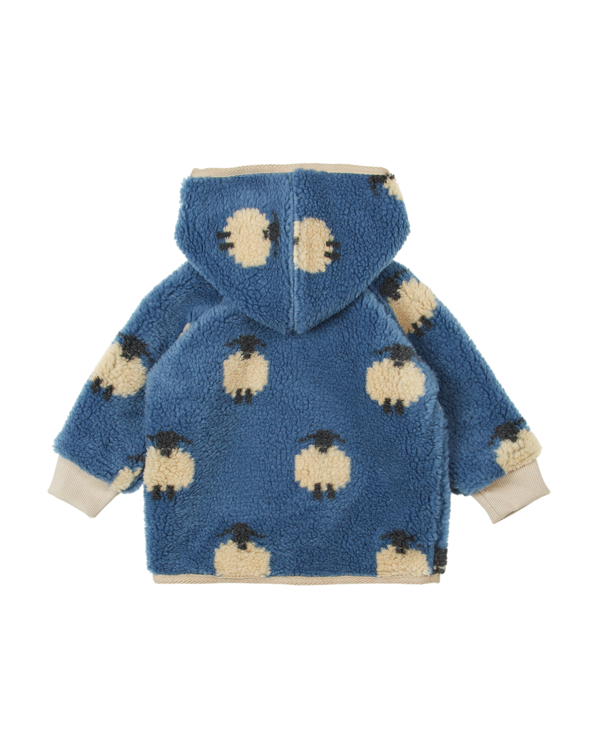 Fleece-Jacke von Emile et Ida mit Schäfchen, 2 Jahre