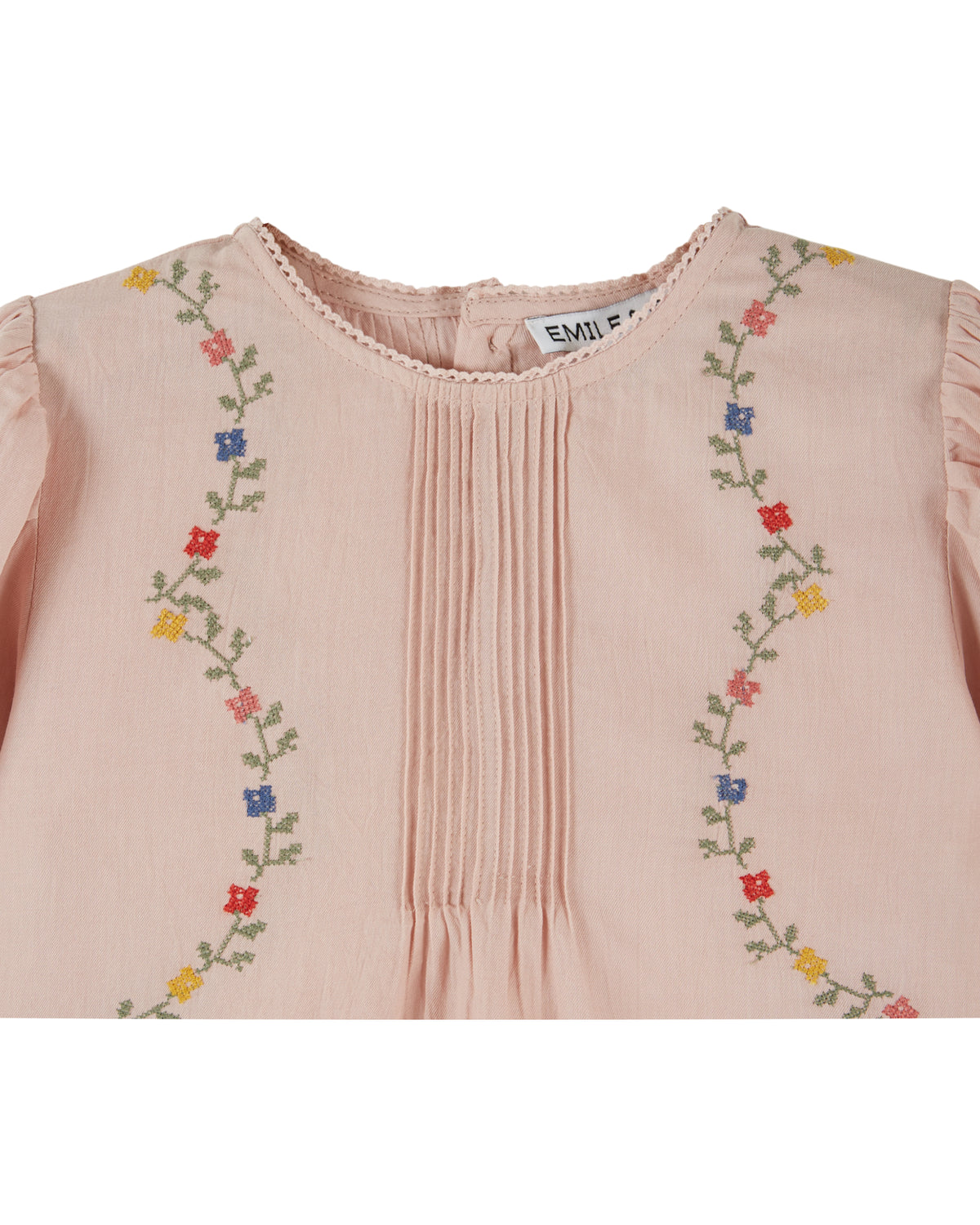 Bestickte Bluse von Emile et Ida, 6-24 Monate, Farbe: rose