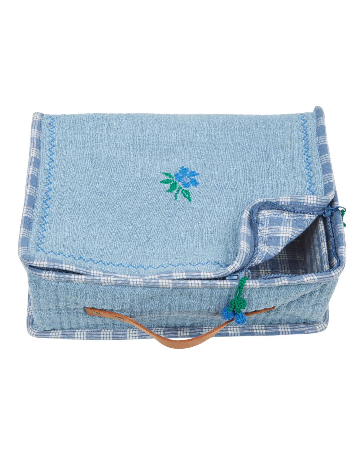 Koffer aus 100 % Baumwolle von Emile et Ida, Farbe: denim