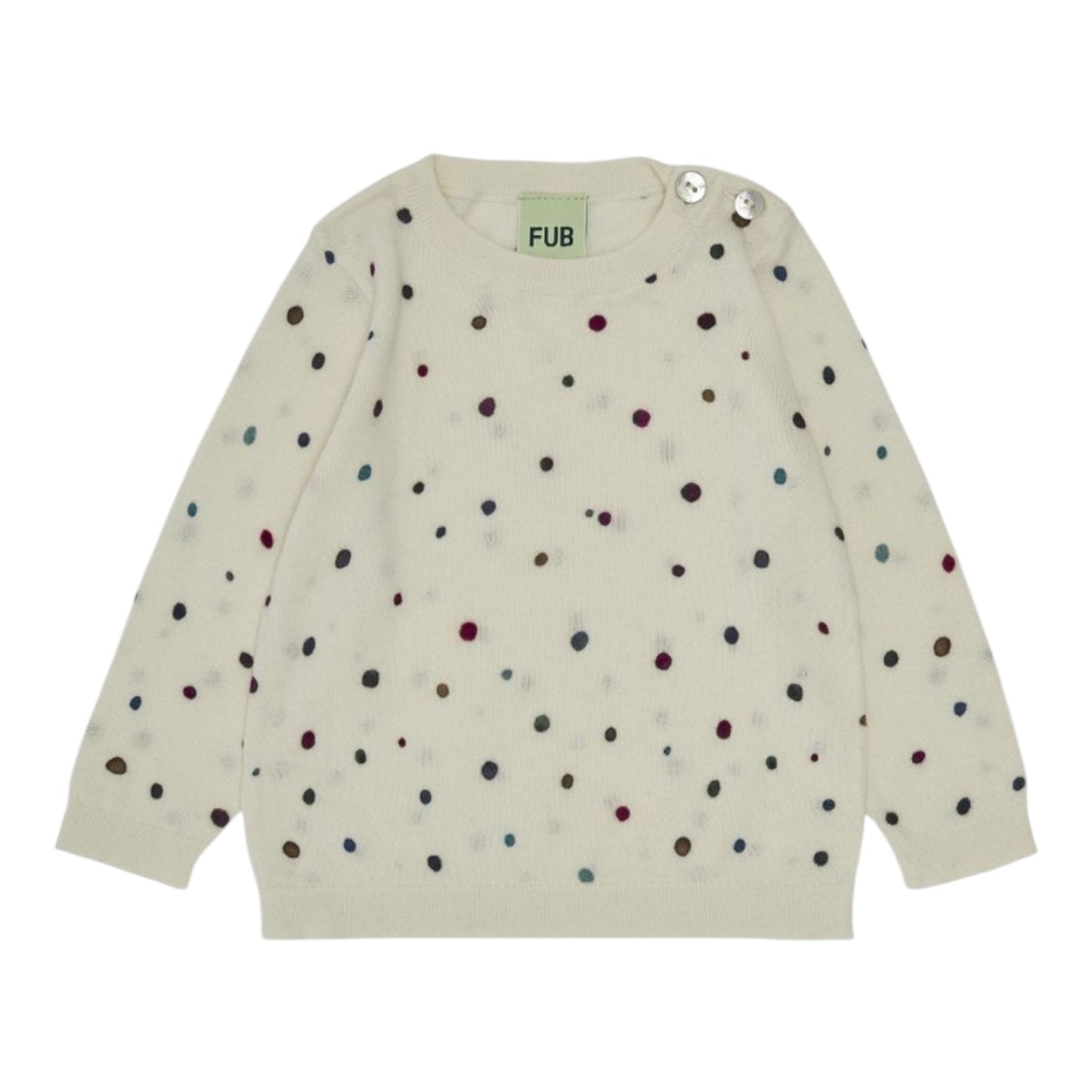 Shirt von Fub aus 100% Bio-Baumwolle, Gr. 56-100, Farbe: ecru/dot