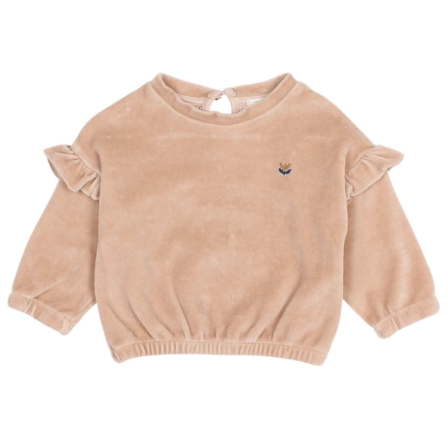 Samt Sweatshirt von Búho, Gr. 3-24 Monate, Farbe: rose