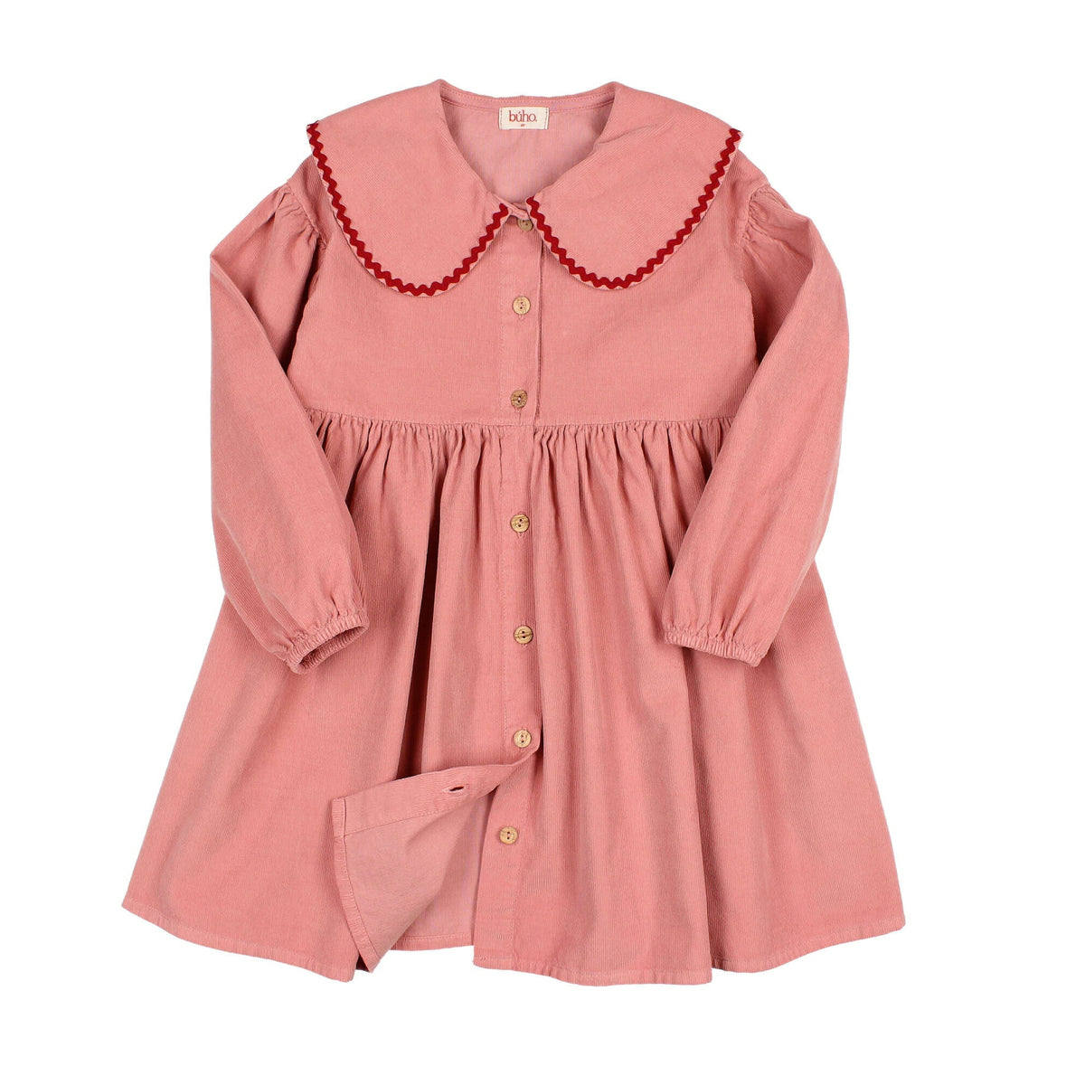 Soft Velour Dress von Búho, 3-6 Jahre, Farbe: peony