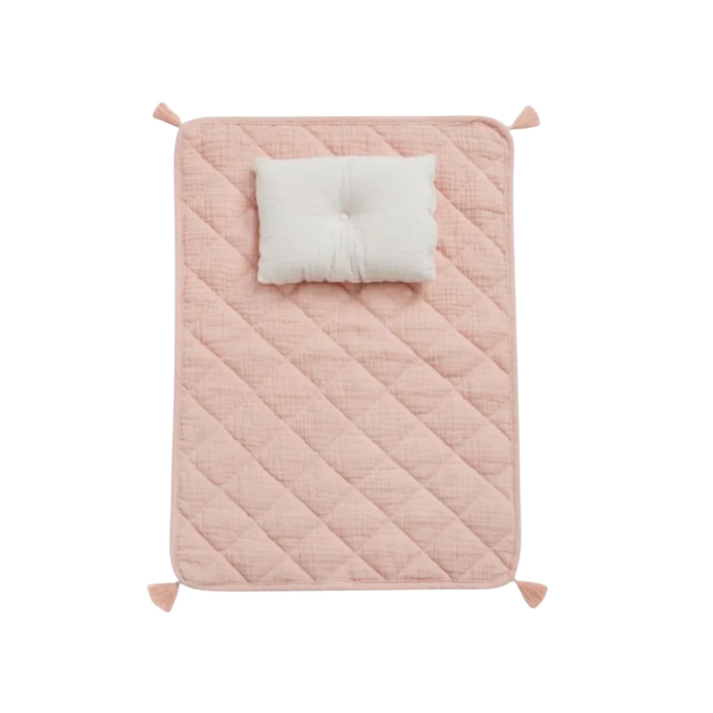 Doll bedding set to match the Olliella doll's pram, color: rose