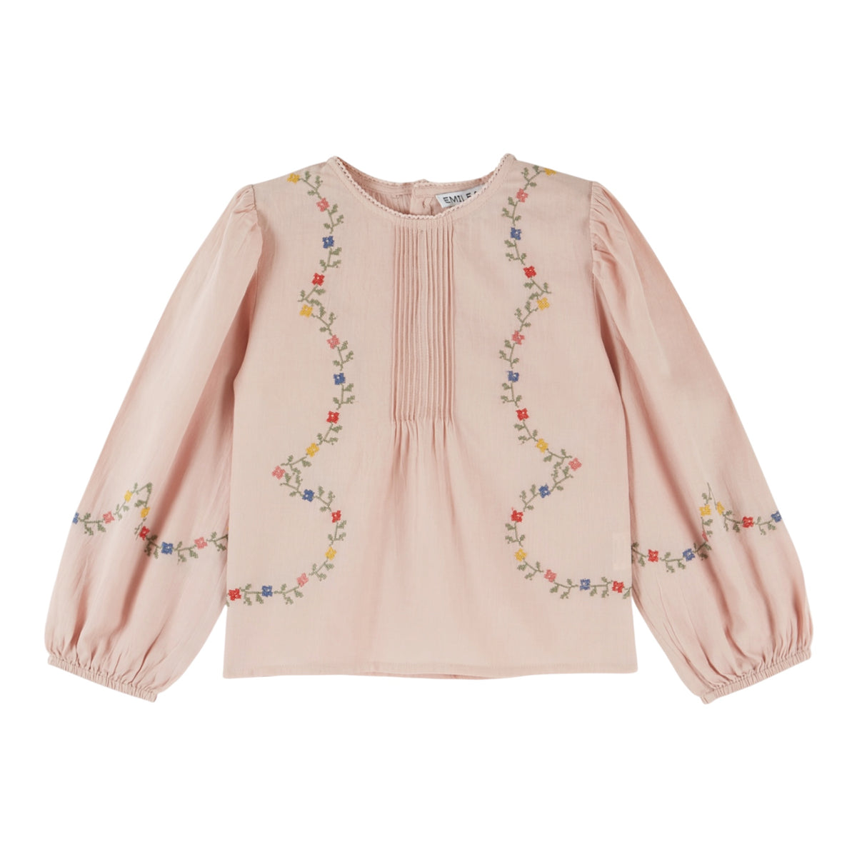 Bestickte Bluse von Emile et Ida, 6-24 Monate, Farbe: rose