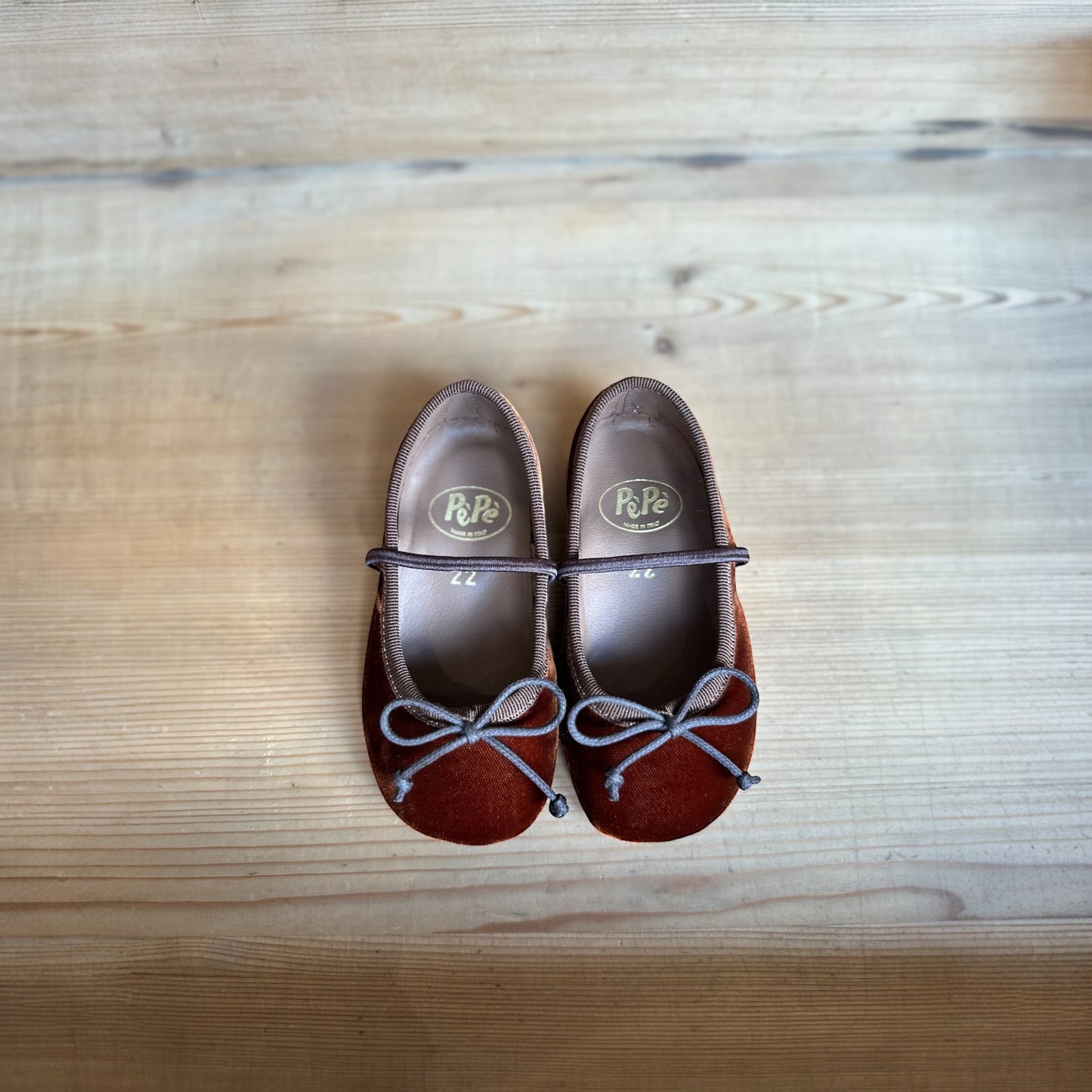 Ballerina Schuhe von Pèpè, Gr. 22-31, Farbe: braun