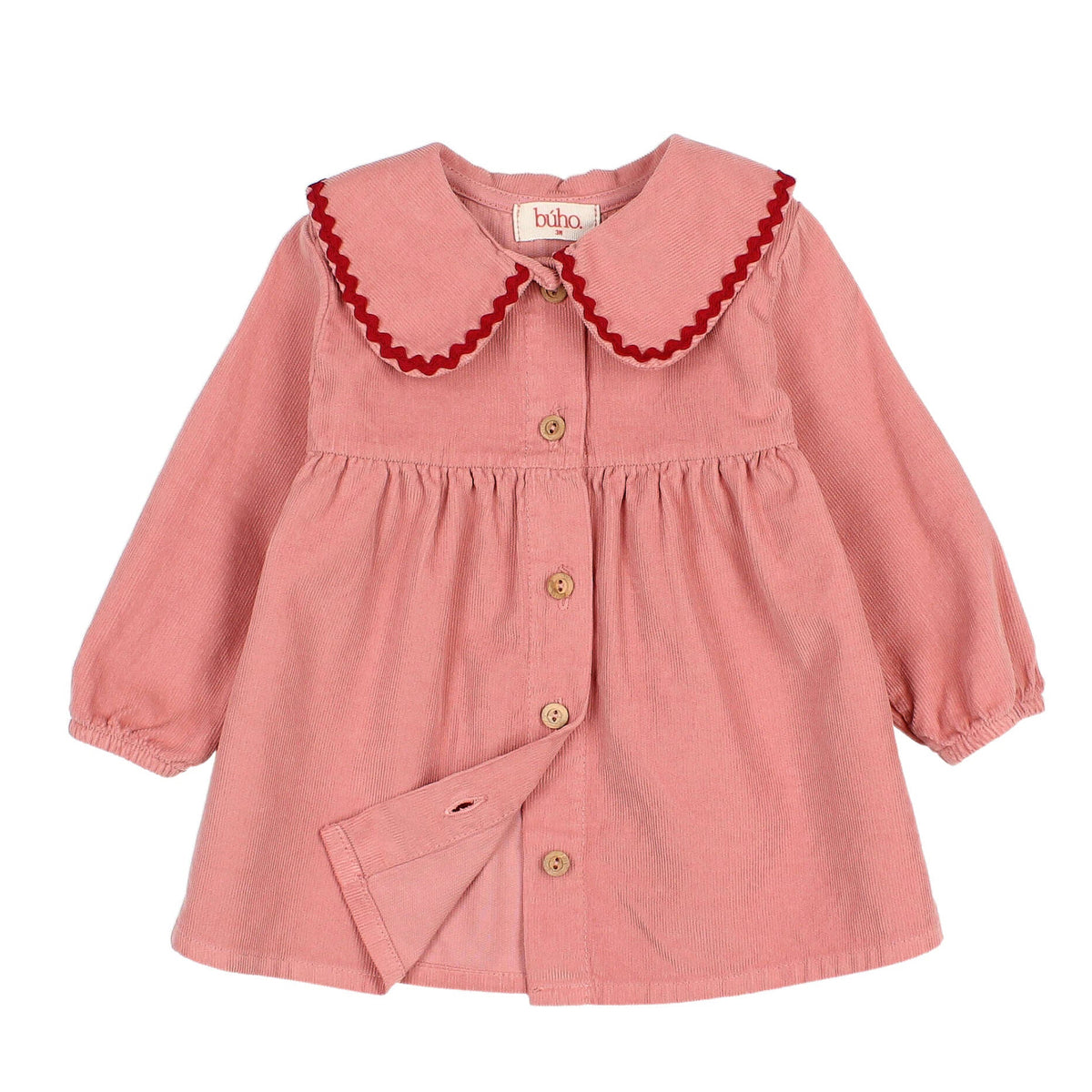 Soft Velour Dress von Búho, 12-24 Monate, Farbe: peony