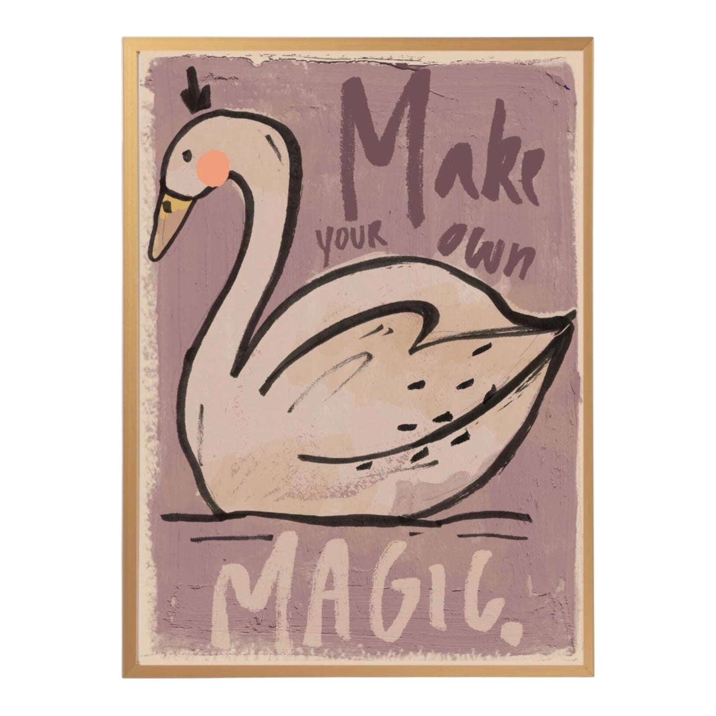 Poster Schwan von Studio Loco