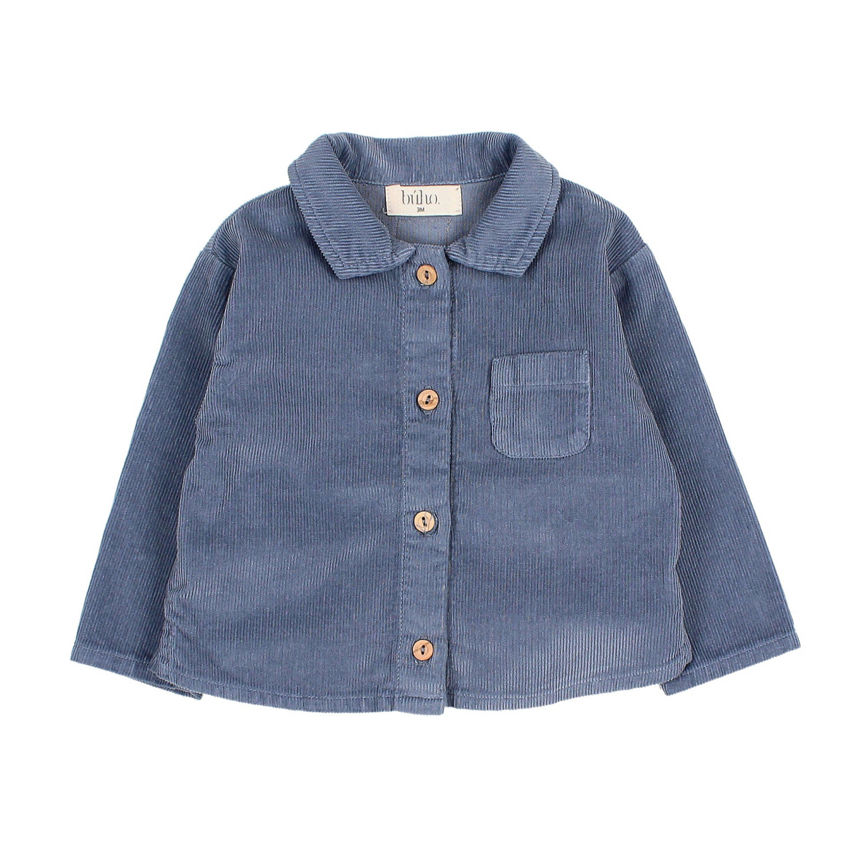 Microcord shirt by Búho, size 6-24 months, color: arctic blue
