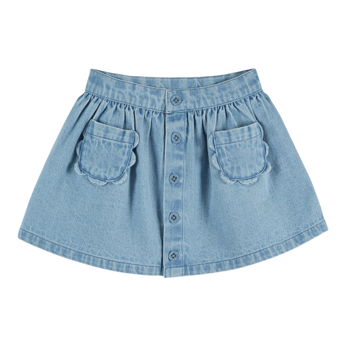 Denim Rock mit Blumentaschen von Emile et Ida, 4-6 Jahre