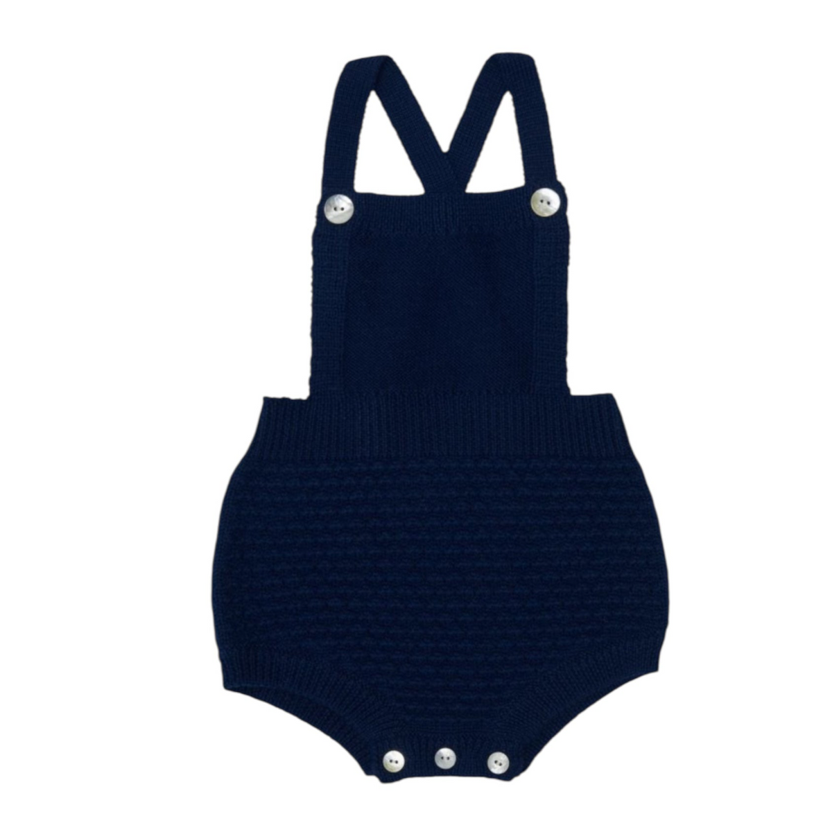 Merino wool romper by Fub, sizes 62-74, color: dark navy