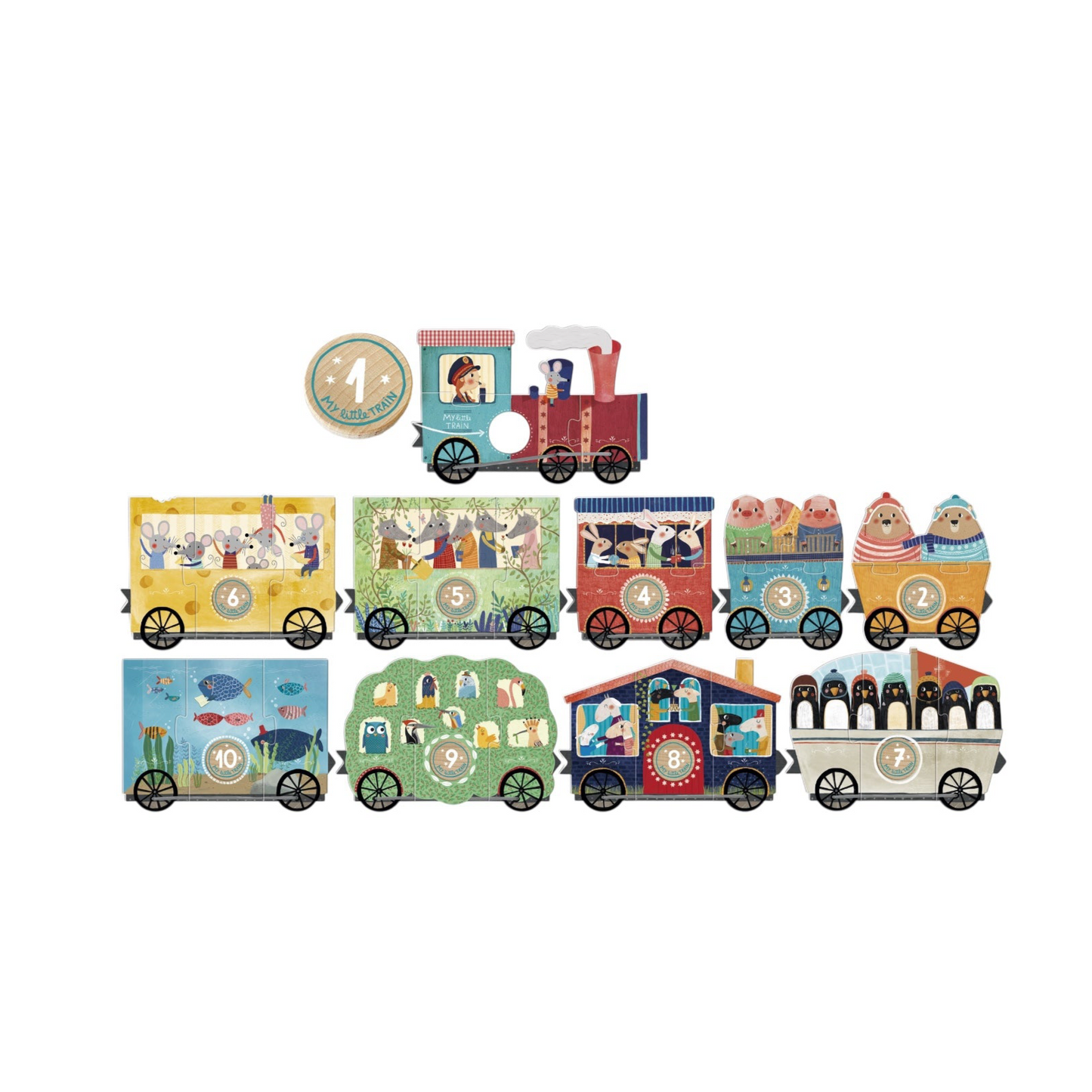 My Little Train Puzzle by Londji 2+