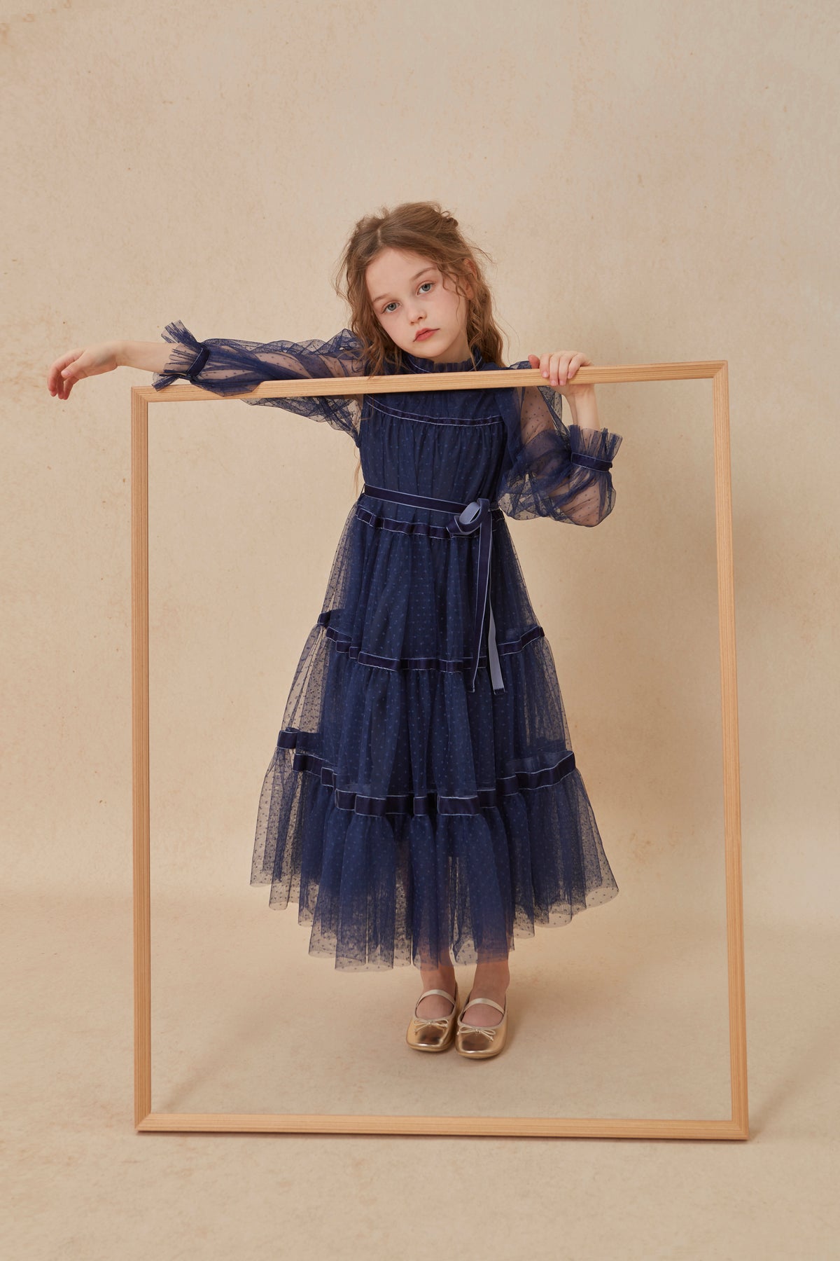 Kleid Valentina von C‘ era una Volta, 3-8 Jahre, Farbe: navy blue