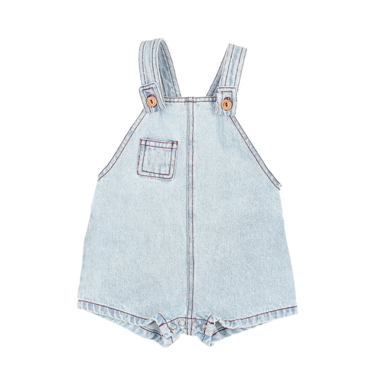 Denim Latzhose von Búho, Gr. 3-24 Monate, Farbe: denim bleach