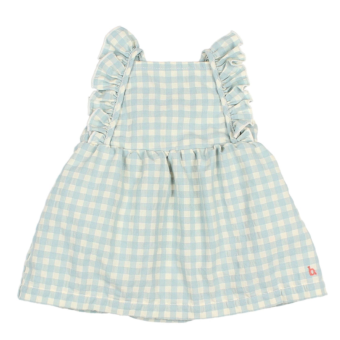 Checked dress by Búho, size 12-24 months, color: aqua