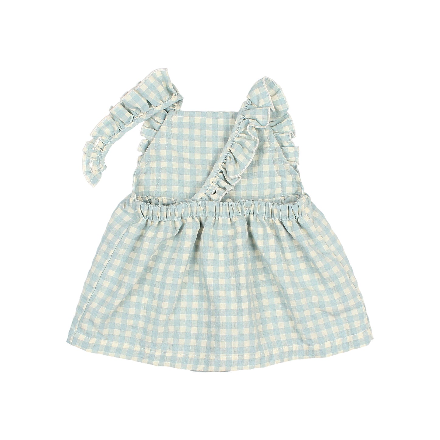Checked dress by Búho, size 12-24 months, color: aqua