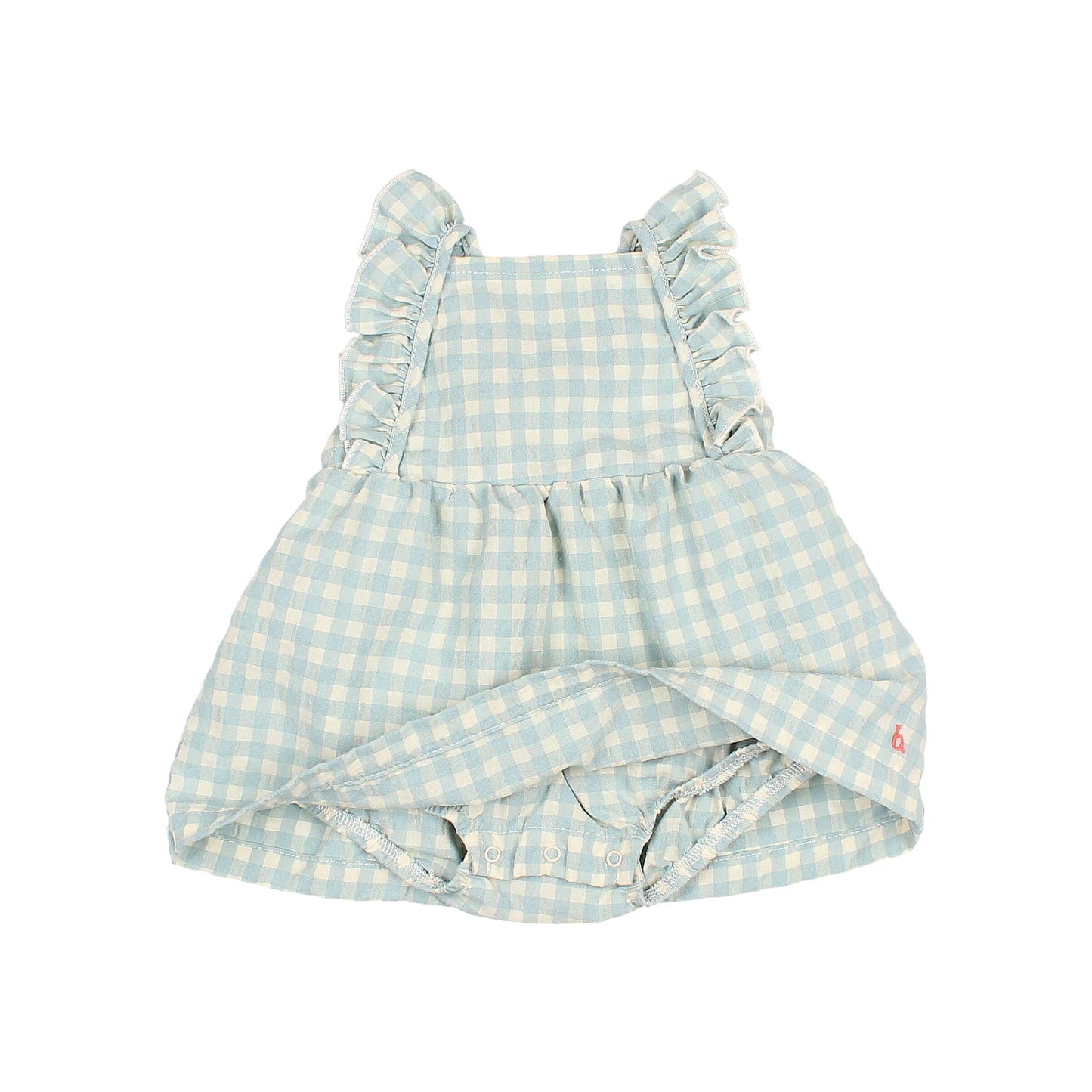 Checked dress by Búho, size 12-24 months, color: aqua