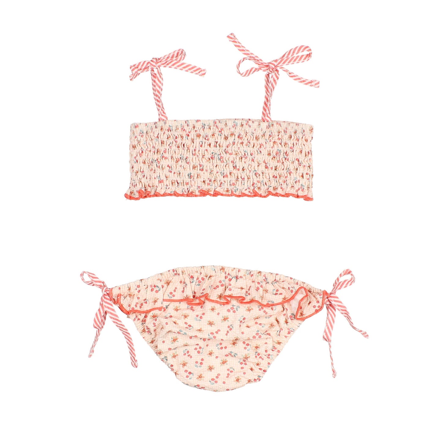Picnic Bikini by Búho, sizes 3-8 years, color: coral