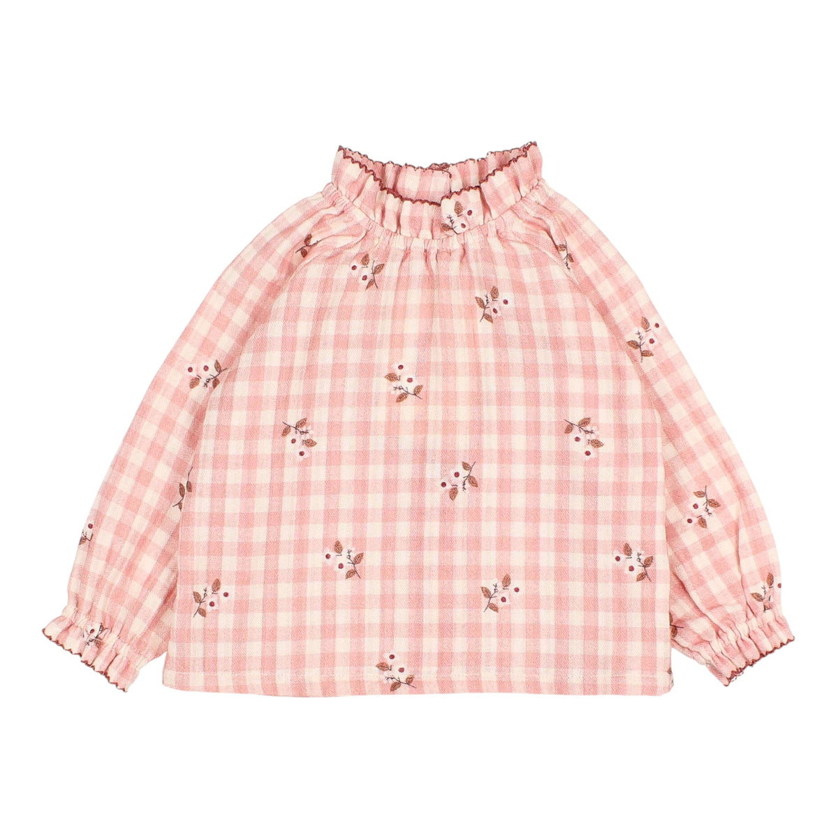 Vichy Bluse von Búho, 6-24 Monate, Farbe: peony