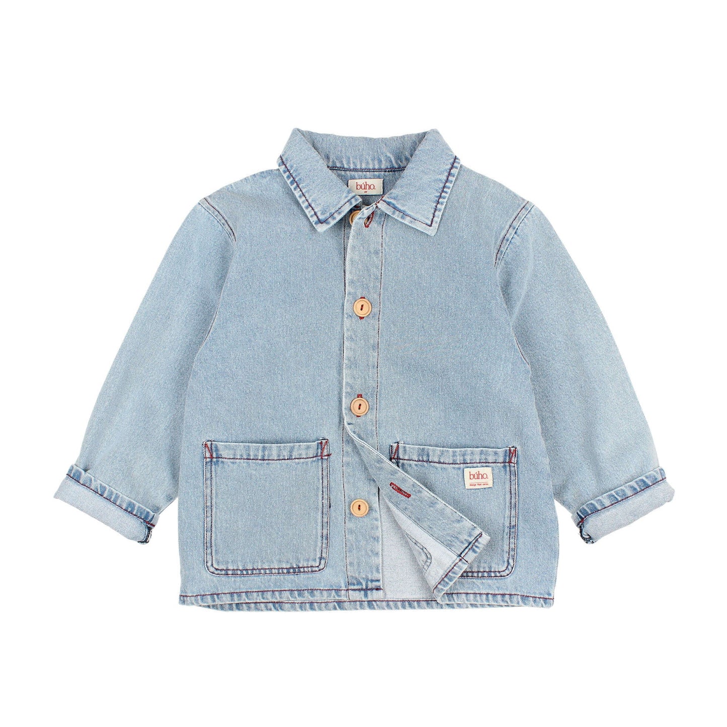 Chaquetas vaqueras de Búho, Tallas 2-8 años, Color: denim bleach